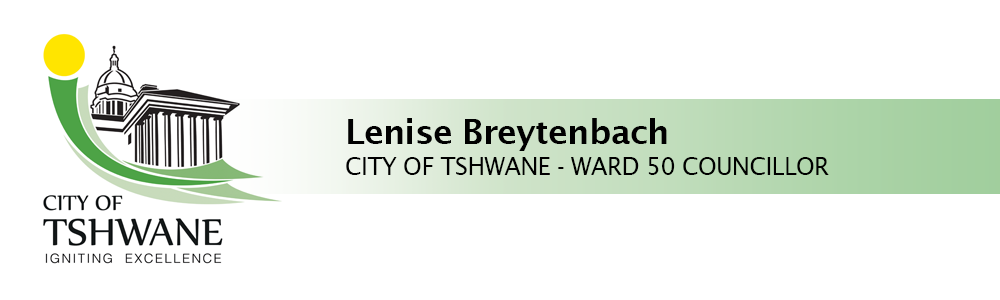 Ward Councillor - Tshwane Ward 50 main banner image