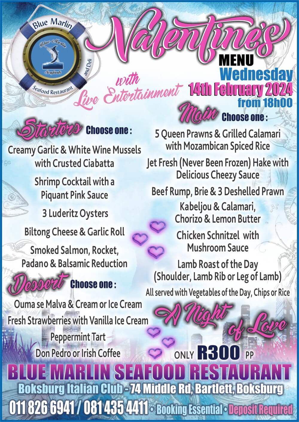 Blue Marlin Seafood Restaurant Boksburg - Jamii