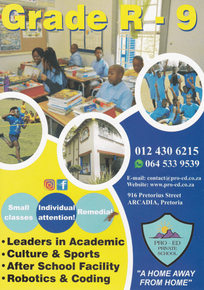 Pro-Ed Private School Pretoria Special Offers