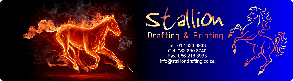 Stallion Drafting & Printing banner