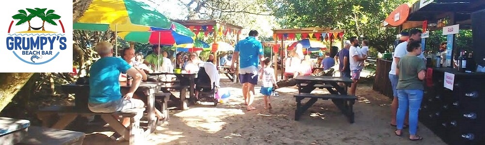 Grumpy's Beach Bar Blythedale banner