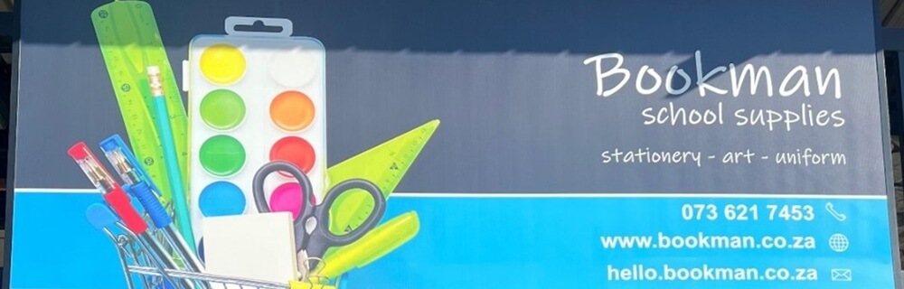 Bookman School Supplies (Carlswald Decor) banner