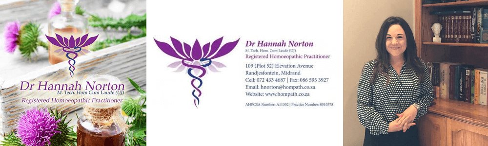 Dr Hannah Norton Homeopath banner