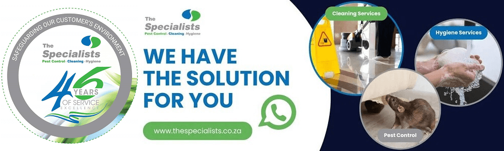 The Specialists Pest Control Pietermaritzburg and Midlands banner