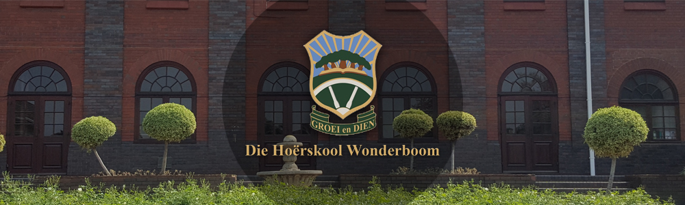 Die Hoërskool Wonderboom banner