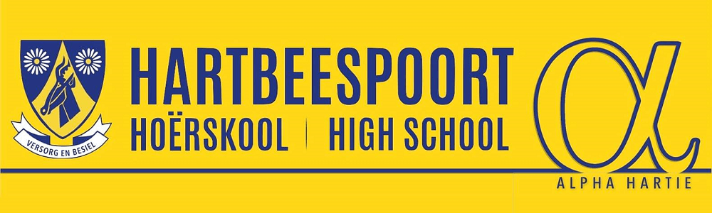 Hoërskool Hartbeespoort High School banner