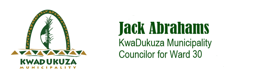 Ward Councillor - KwaDukuza Ward 30 banner