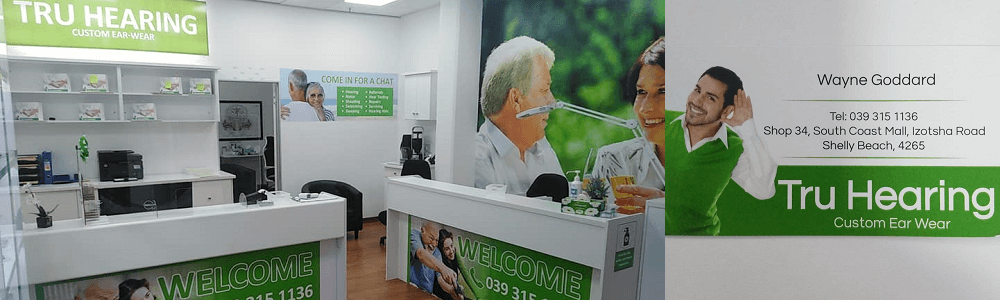 Tru Hearing Shelly Beach (Southcoast Mall) banner