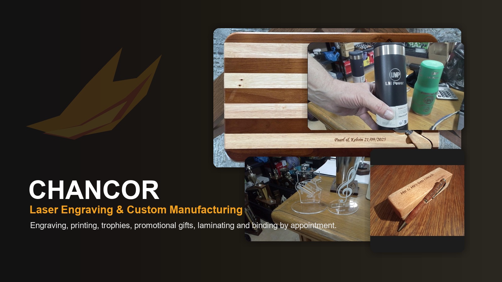 Chancor Engraving and Printing Services banner